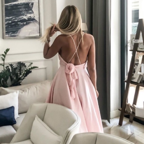 Zara Pink Midi Dress size small - Picture 12 of 16